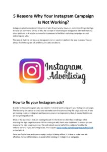 instagram marketing matters