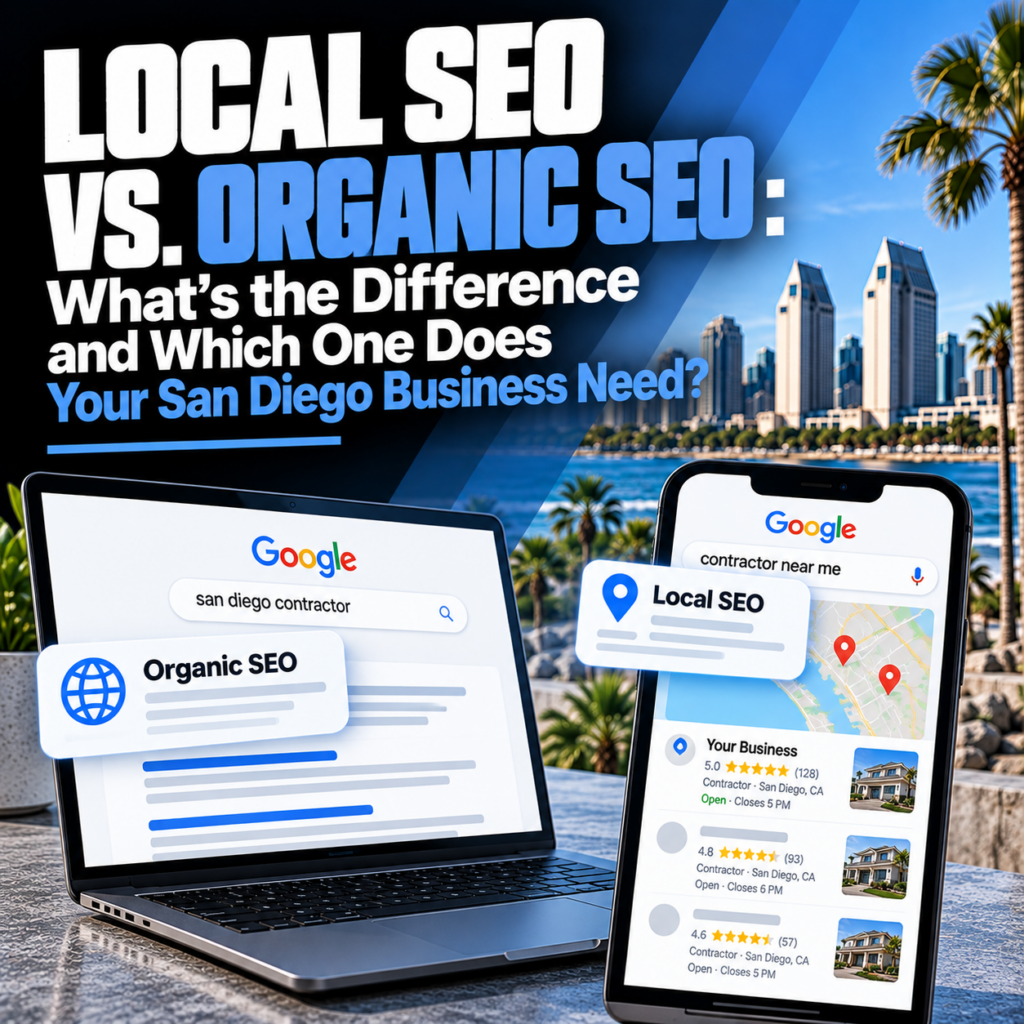 Local SEO vs. Organic SEO- What's the Difference and Which One Does Your San Diego Business Need?